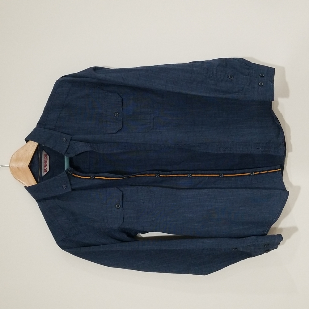 Navy Kids Dress shirt in Large